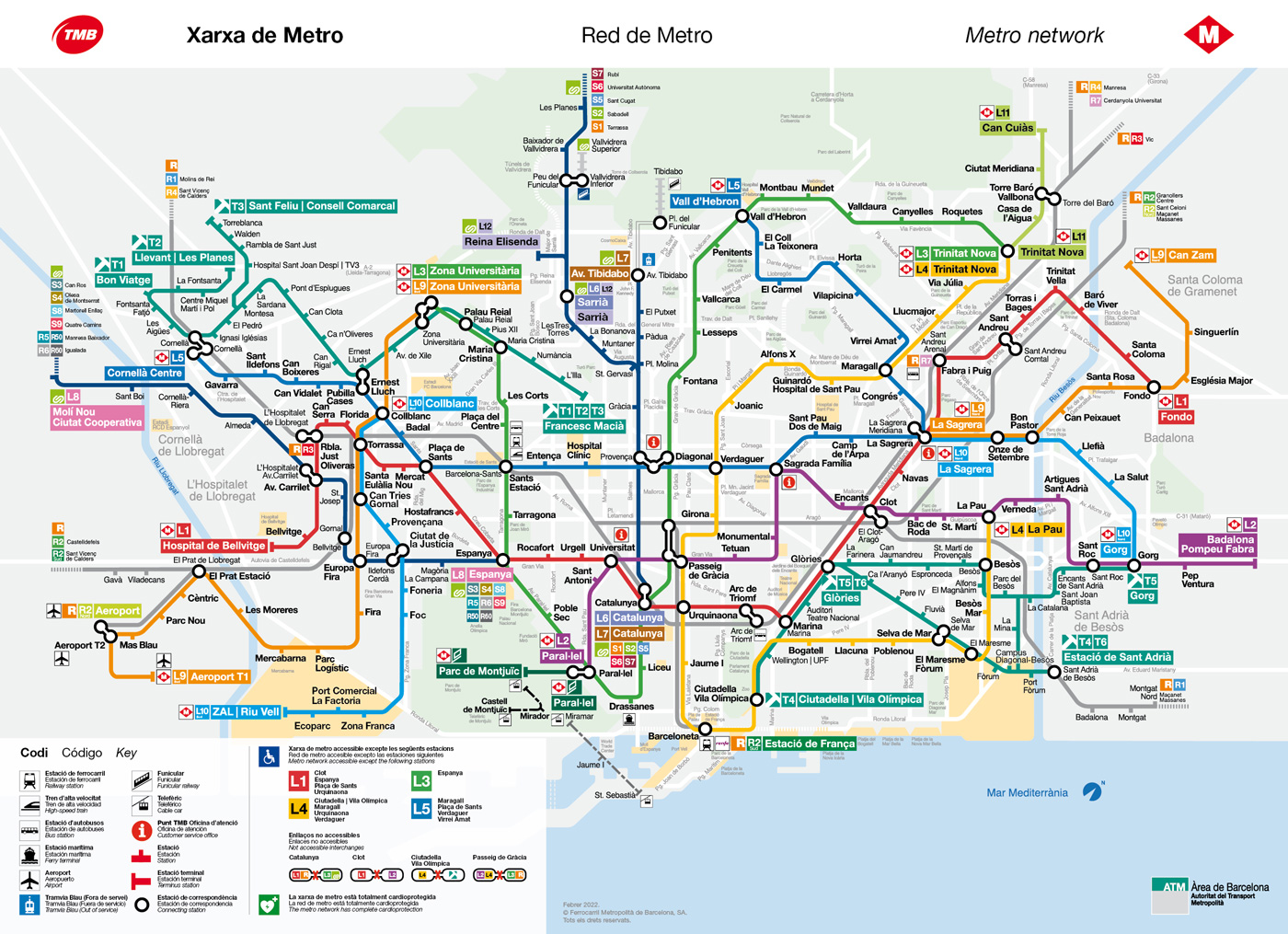 metro map barca